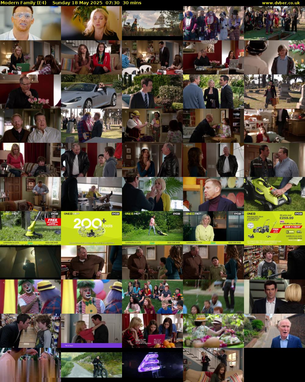 Modern Family (E4) Sunday 18 May 2025 07:30 - 08:00