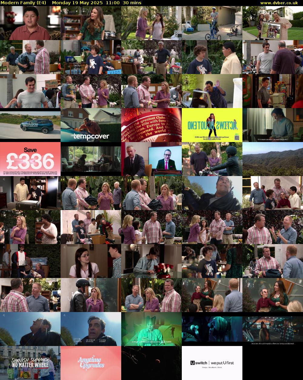 Modern Family (E4) Monday 19 May 2025 11:00 - 11:30