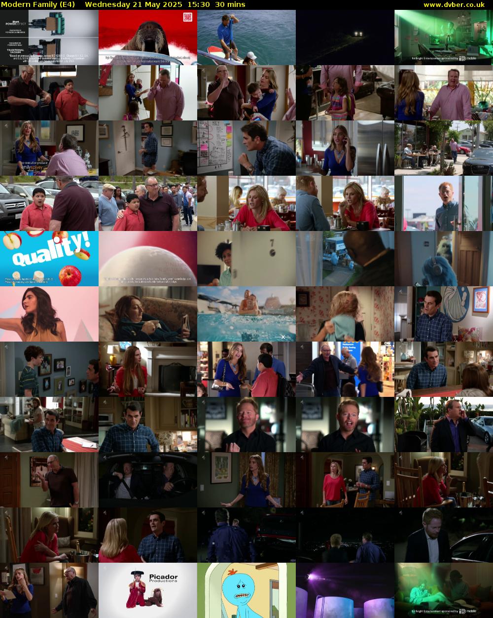 Modern Family (E4) Wednesday 21 May 2025 15:30 - 16:00