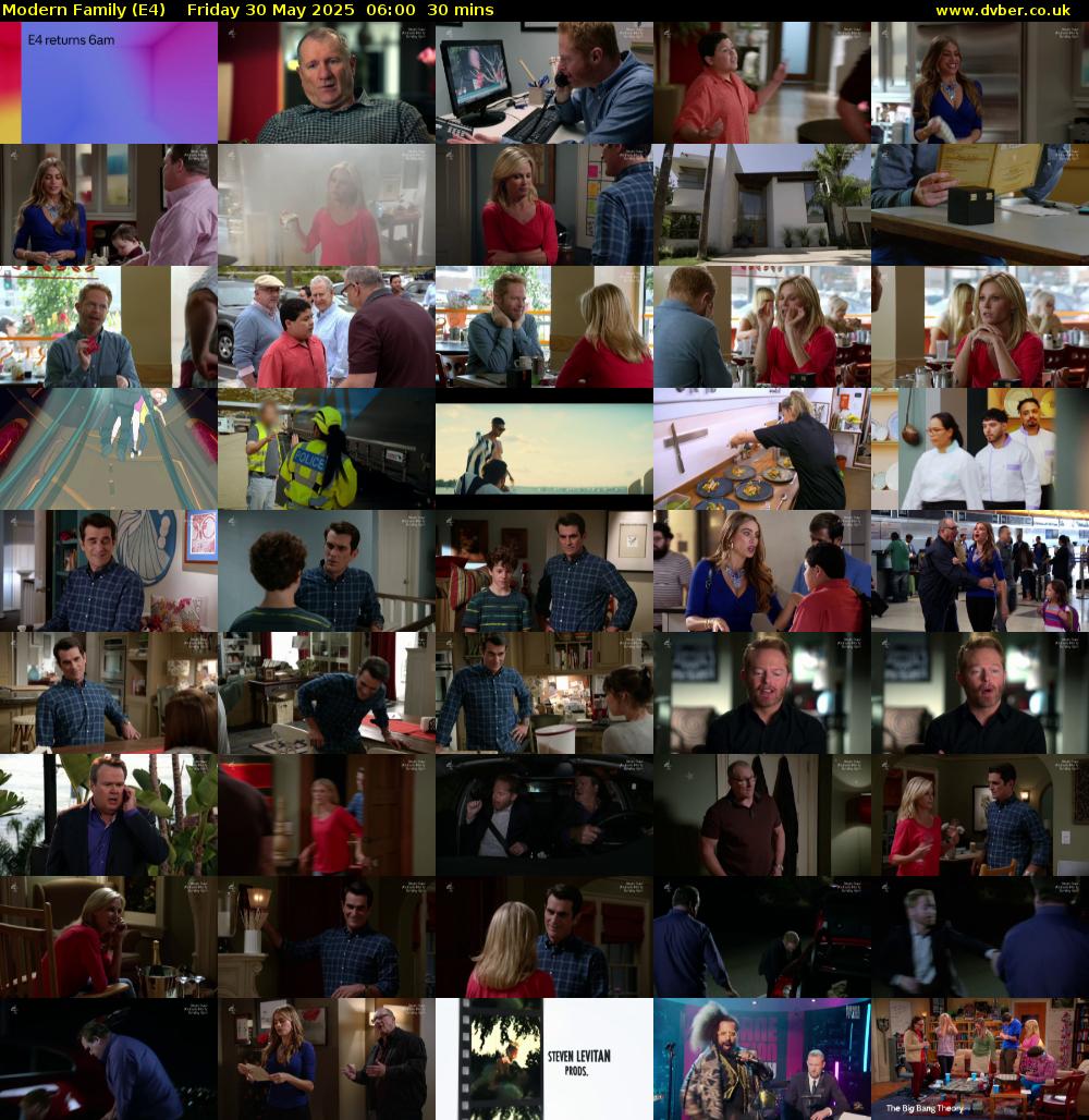 Modern Family (E4) Friday 30 May 2025 06:00 - 06:30