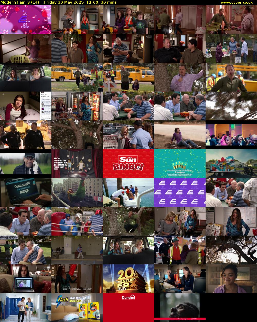Modern Family (E4) Friday 30 May 2025 12:00 - 12:30