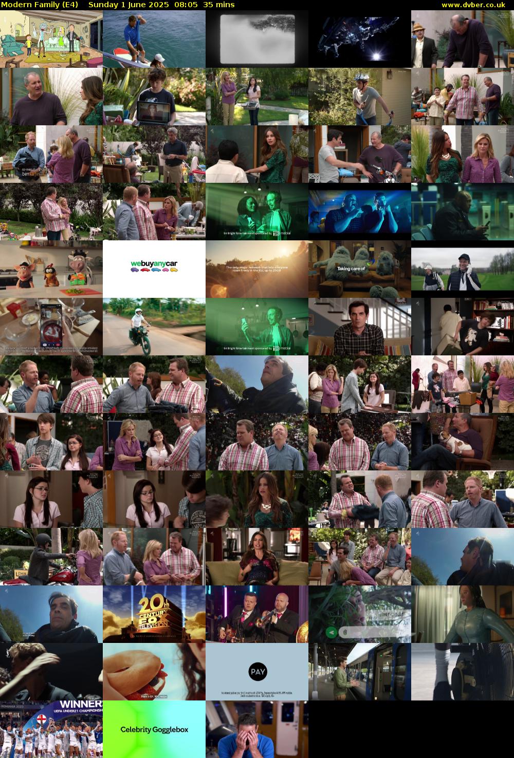 Modern Family (E4) Sunday 1 June 2025 08:05 - 08:40