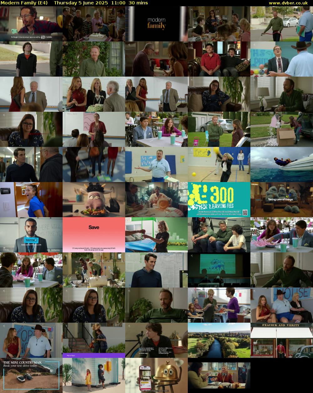 Modern Family (E4) Thursday 5 June 2025 11:00 - 11:30