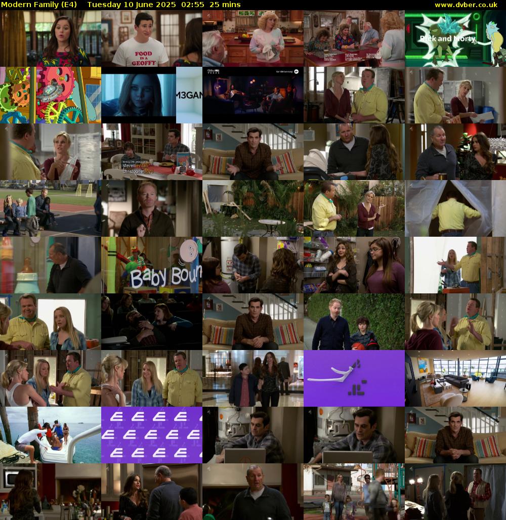 Modern Family (E4) Tuesday 10 June 2025 02:55 - 03:20