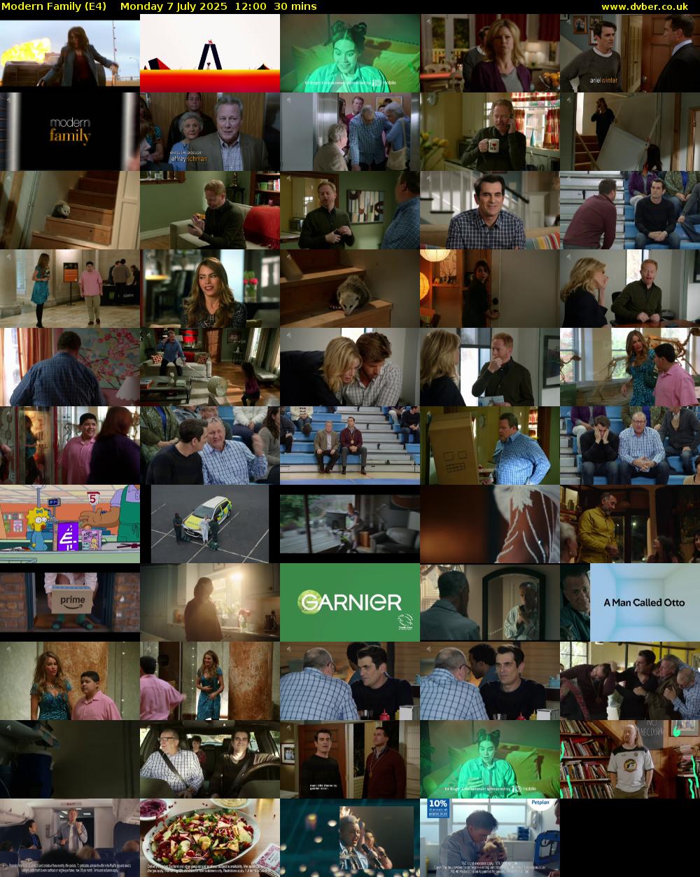 Modern Family (E4) Monday 7 July 2025 12:00 - 12:30