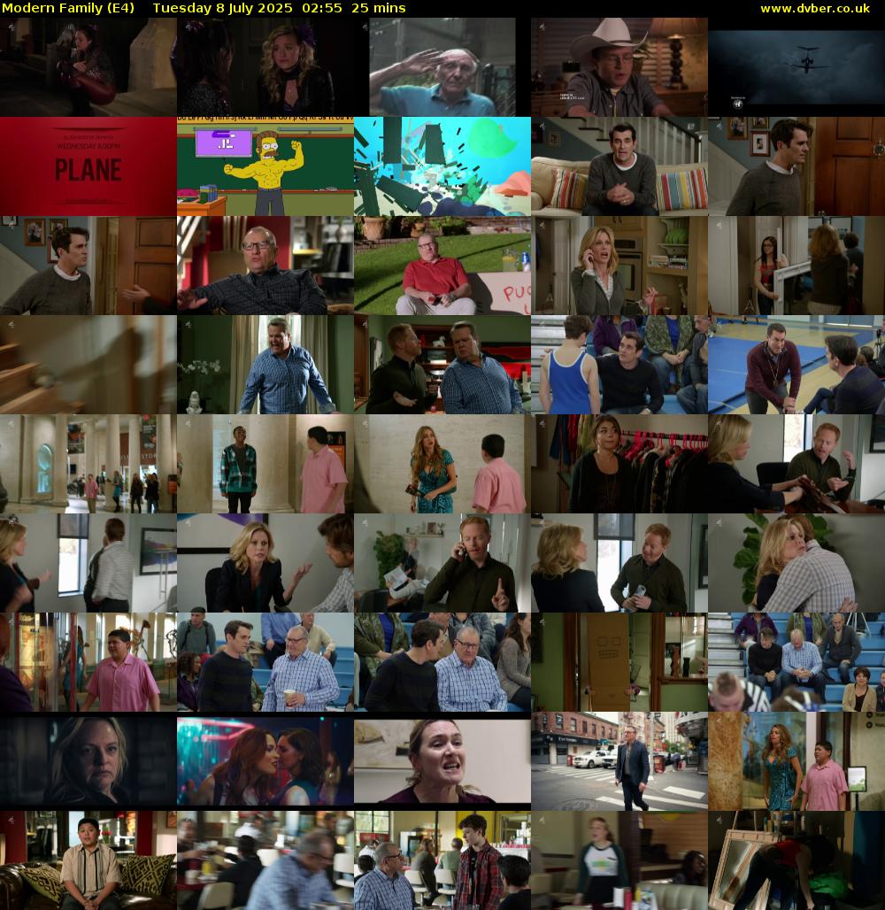 Modern Family (E4) Tuesday 8 July 2025 02:55 - 03:20