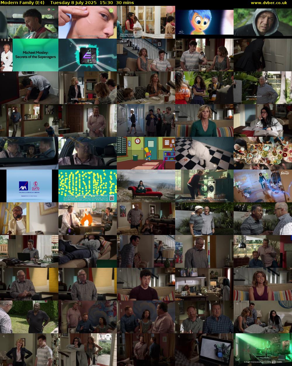 Modern Family (E4) Tuesday 8 July 2025 15:30 - 16:00