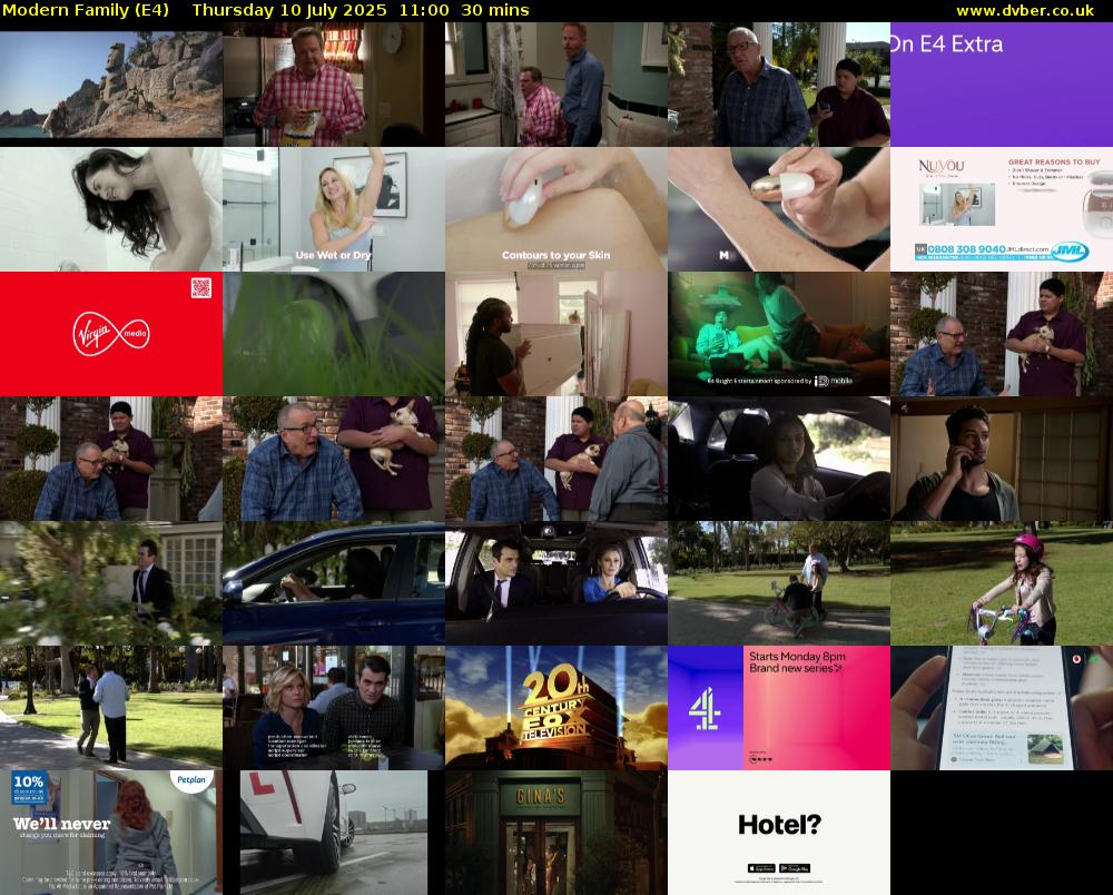 Modern Family (E4) Thursday 10 July 2025 11:00 - 11:30
