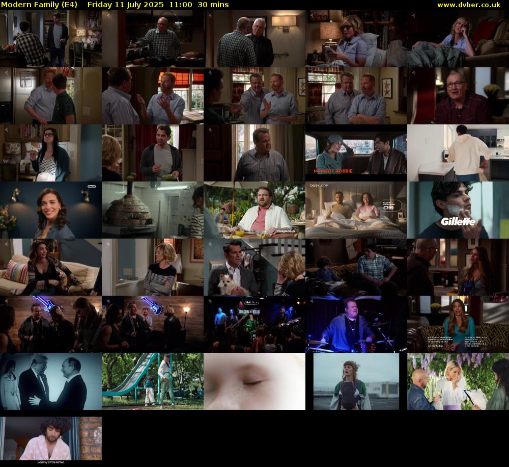 Modern Family (E4) Friday 11 July 2025 11:00 - 11:30
