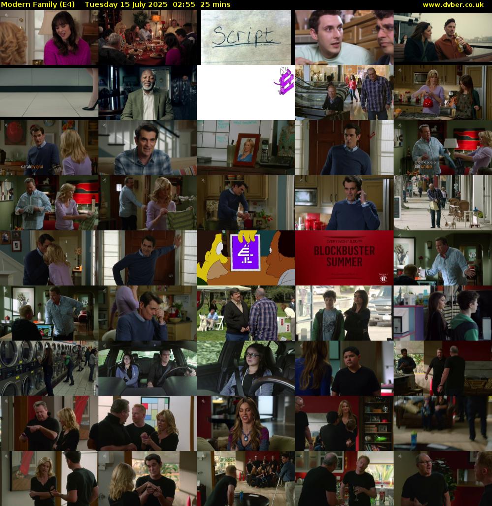 Modern Family (E4) Tuesday 15 July 2025 02:55 - 03:20