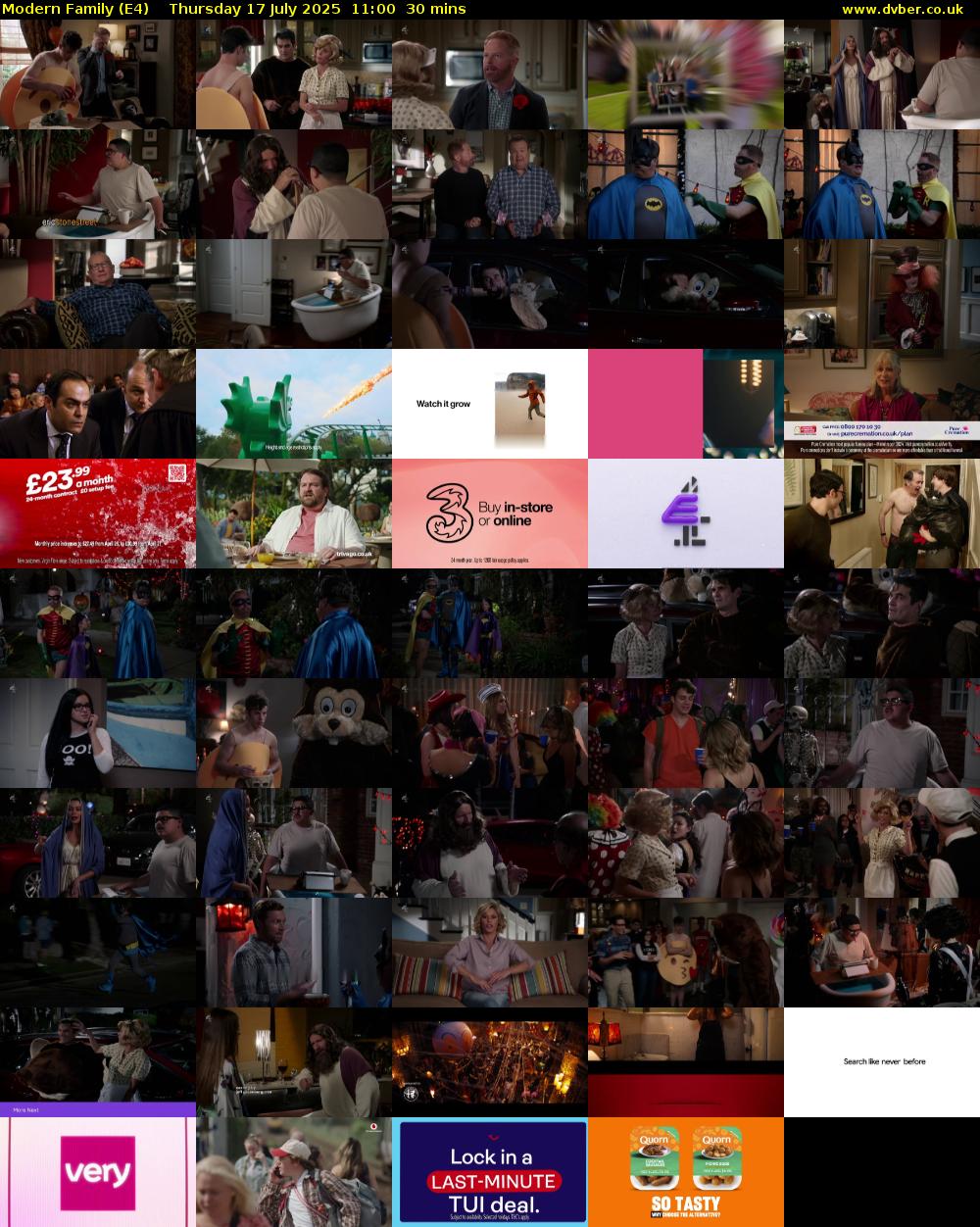 Modern Family (E4) Thursday 17 July 2025 11:00 - 11:30