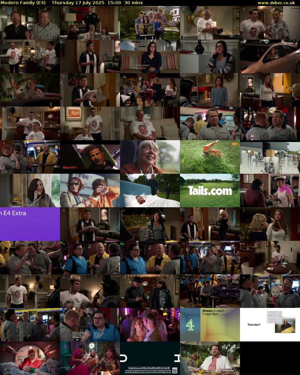 Modern Family (E4) Thursday 17 July 2025 15:00 - 15:30