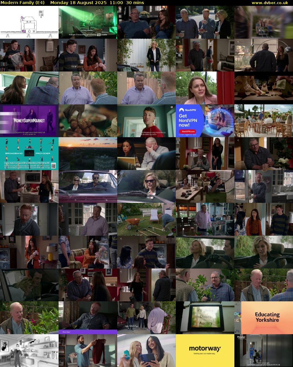 Modern Family (E4) Monday 18 August 2025 11:00 - 11:30