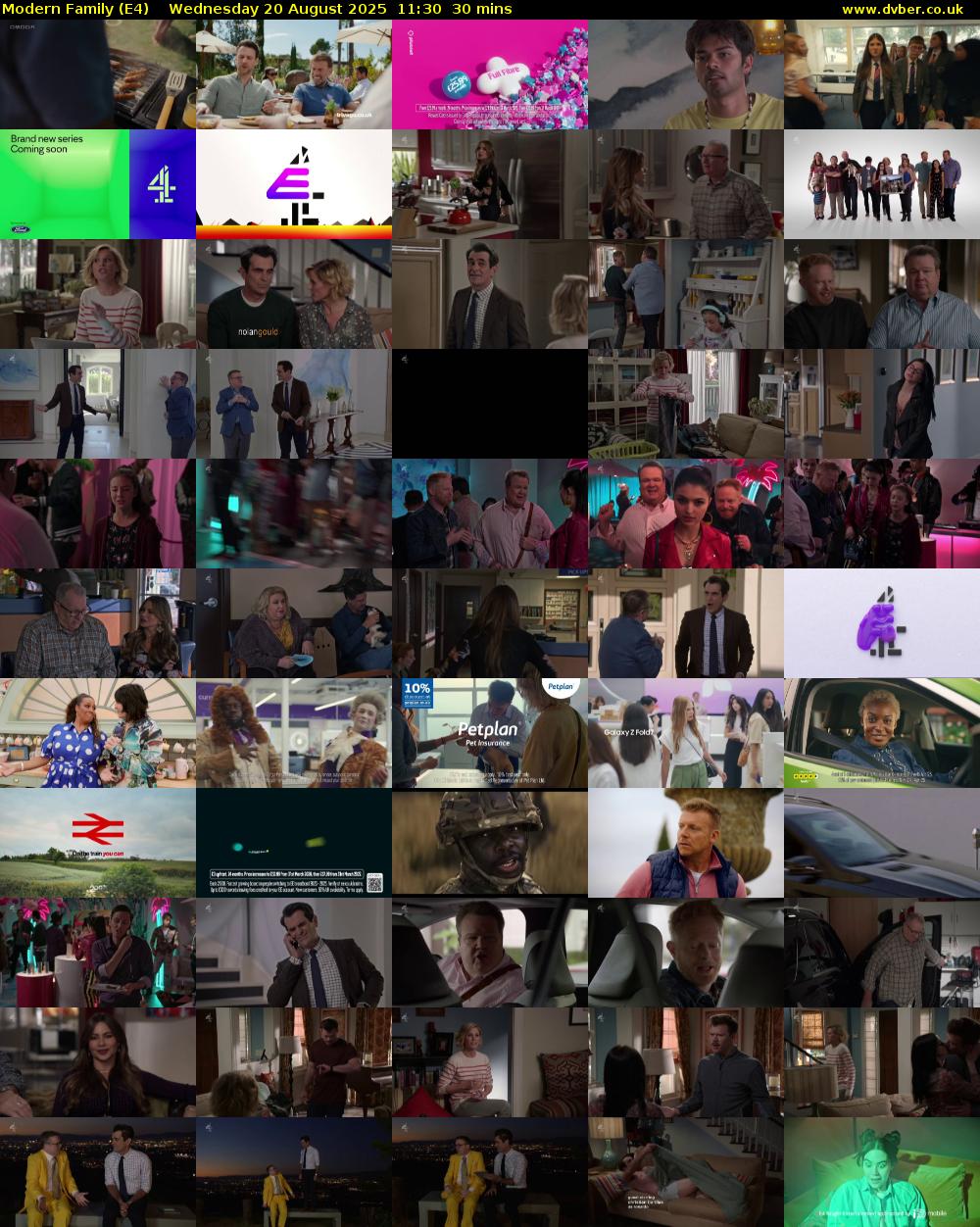 Modern Family (E4) Wednesday 20 August 2025 11:30 - 12:00