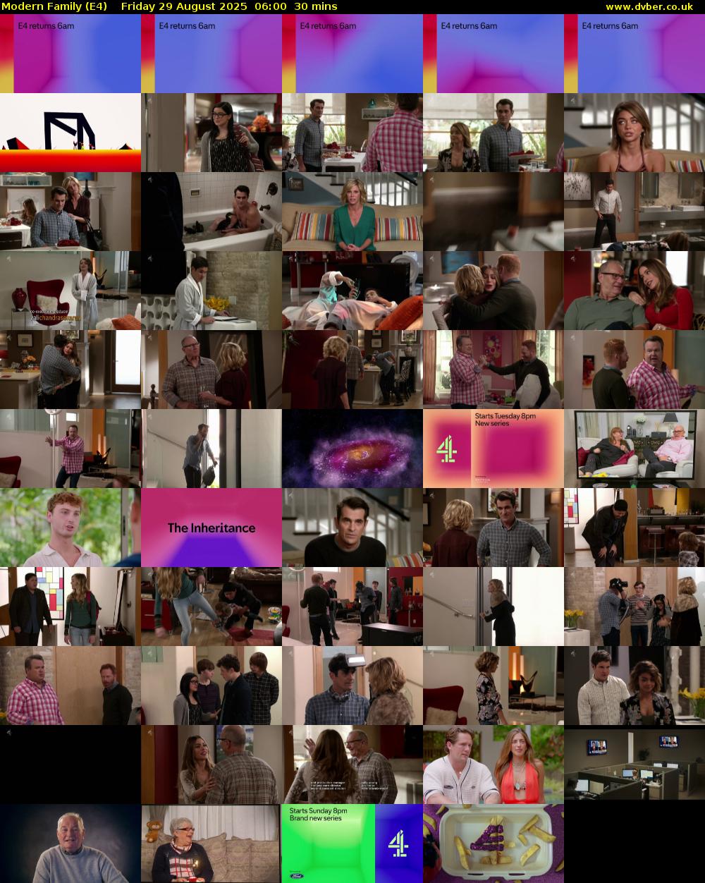 Modern Family (E4) Friday 29 August 2025 06:00 - 06:30