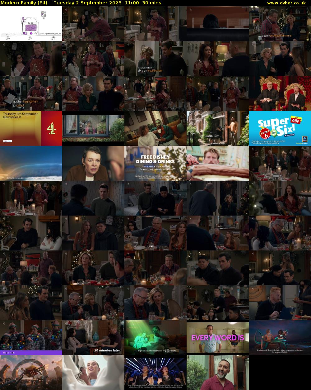 Modern Family (E4) Tuesday 2 September 2025 11:00 - 11:30