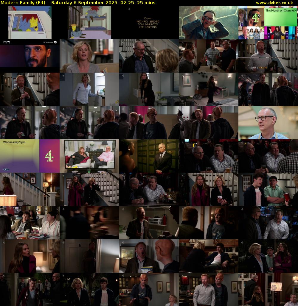 Modern Family (E4) Saturday 6 September 2025 02:25 - 02:50