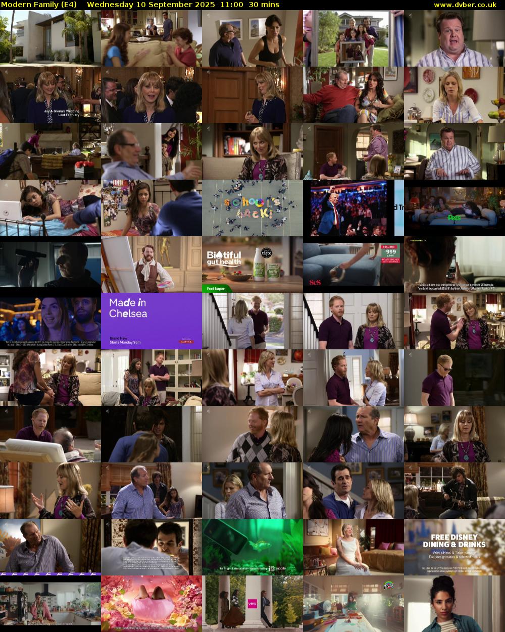 Modern Family (E4) Wednesday 10 September 2025 11:00 - 11:30