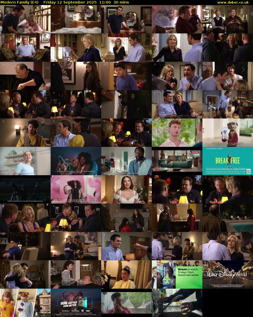 Modern Family (E4) Friday 12 September 2025 11:00 - 11:30