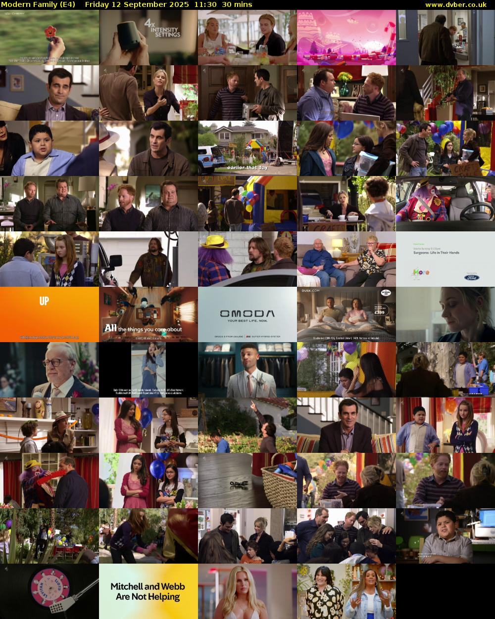 Modern Family (E4) Friday 12 September 2025 11:30 - 12:00