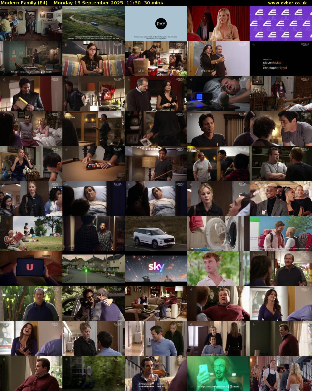 Modern Family (E4) Monday 15 September 2025 11:30 - 12:00