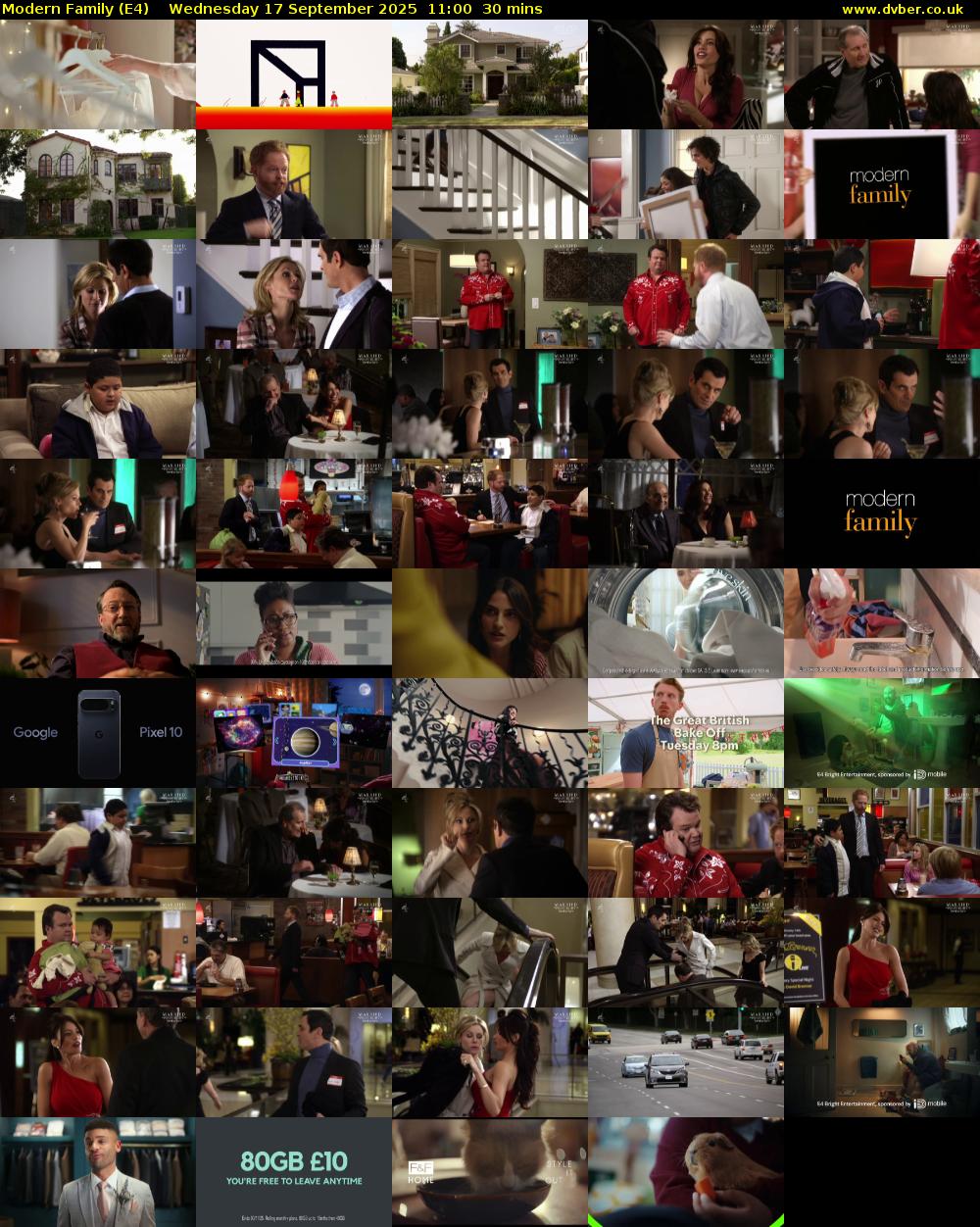 Modern Family (E4) Wednesday 17 September 2025 11:00 - 11:30