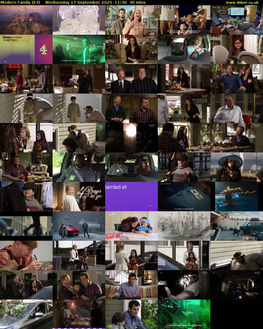 Modern Family (E4) Wednesday 17 September 2025 11:30 - 12:00