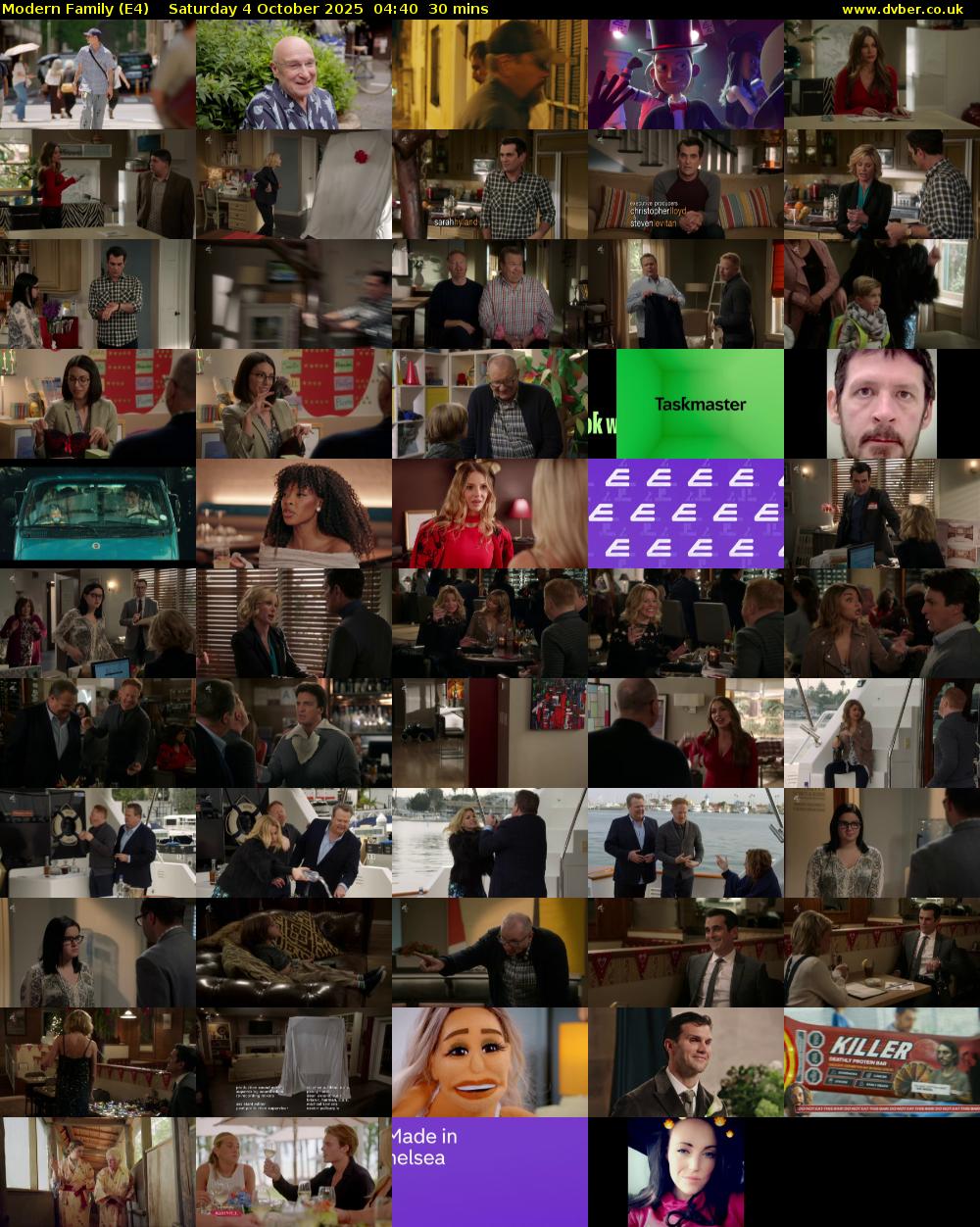 Modern Family (E4) Saturday 4 October 2025 04:40 - 05:10