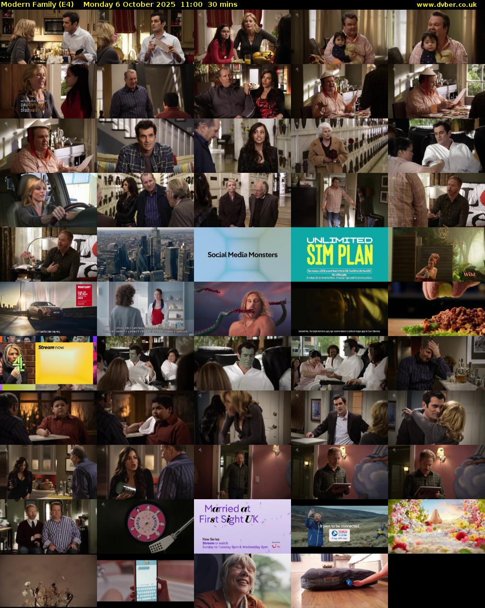 Modern Family (E4) Monday 6 October 2025 11:00 - 11:30
