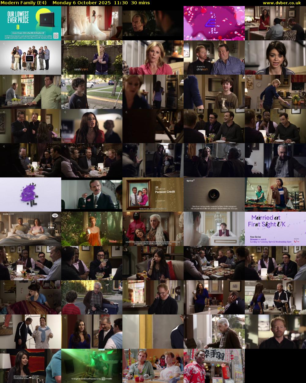 Modern Family (E4) Monday 6 October 2025 11:30 - 12:00