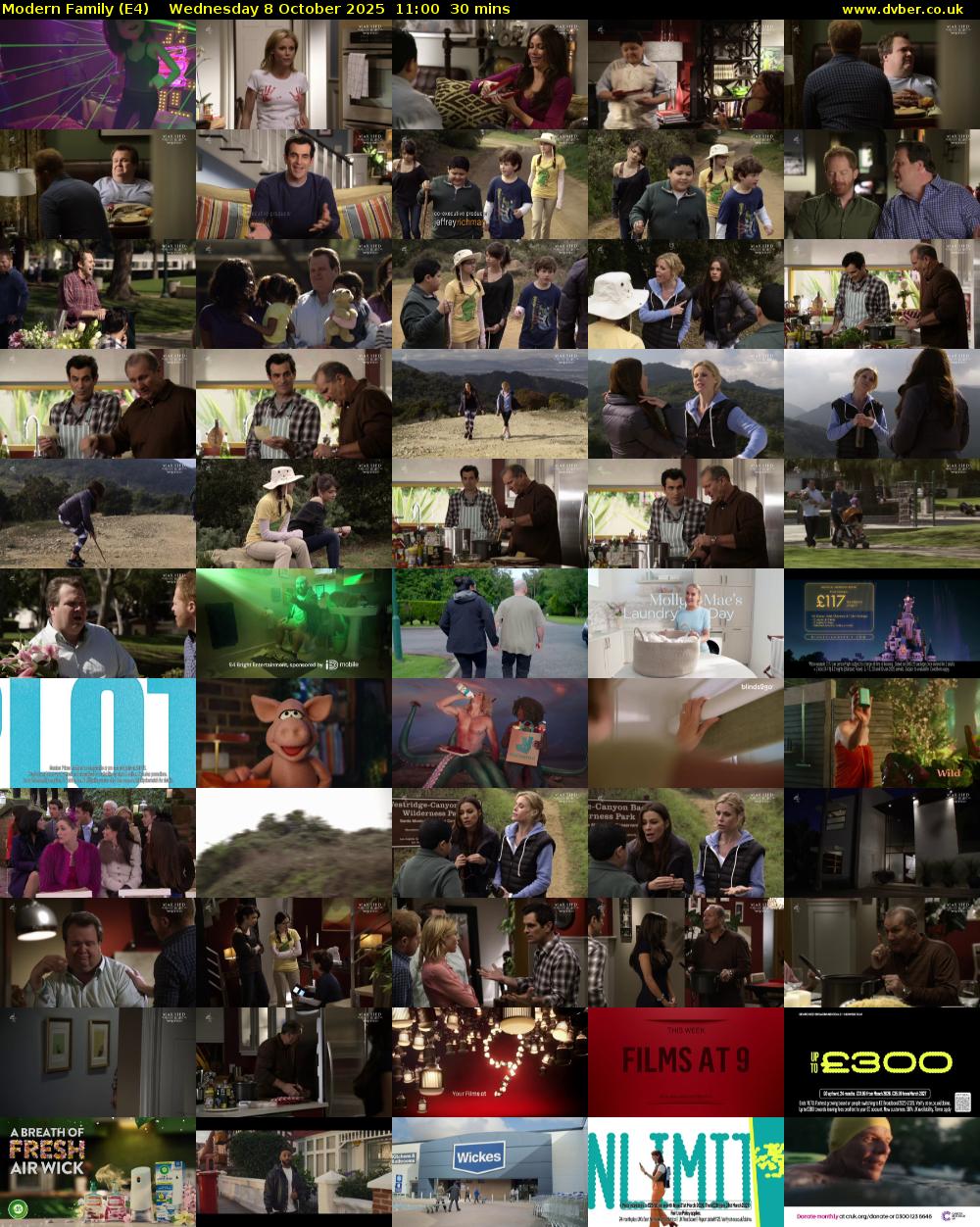 Modern Family (E4) Wednesday 8 October 2025 11:00 - 11:30