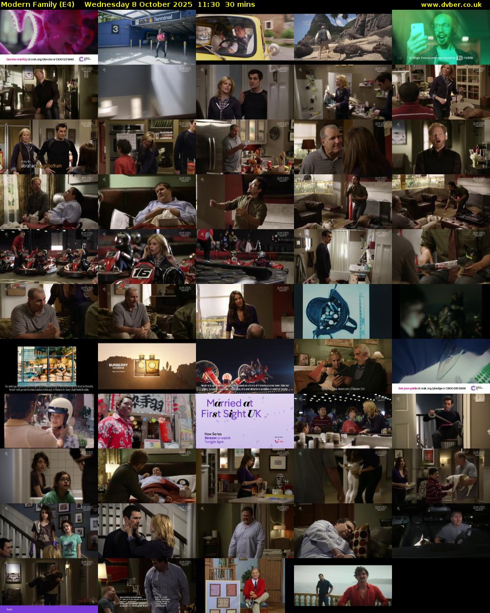 Modern Family (E4) Wednesday 8 October 2025 11:30 - 12:00