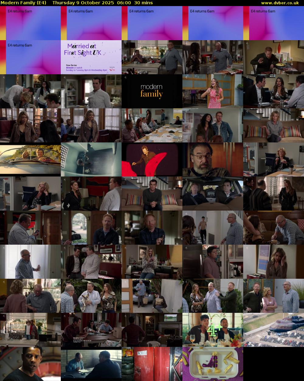 Modern Family (E4) Thursday 9 October 2025 06:00 - 06:30