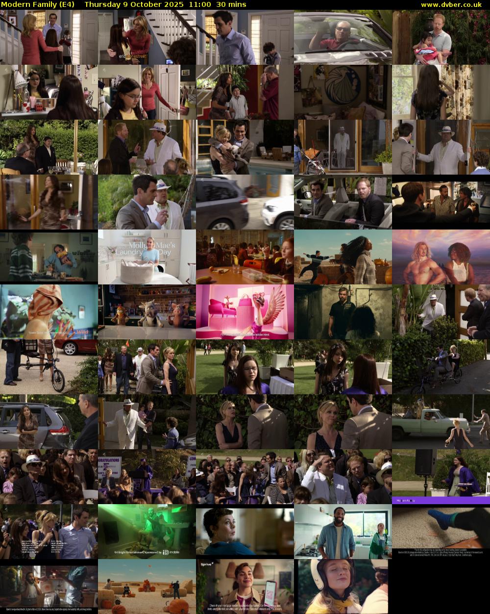 Modern Family (E4) Thursday 9 October 2025 11:00 - 11:30