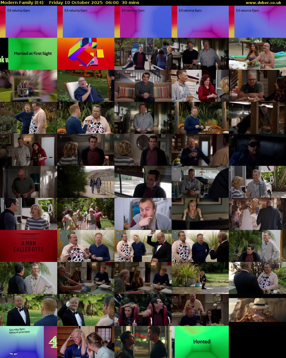 Modern Family (E4) Friday 10 October 2025 06:00 - 06:30