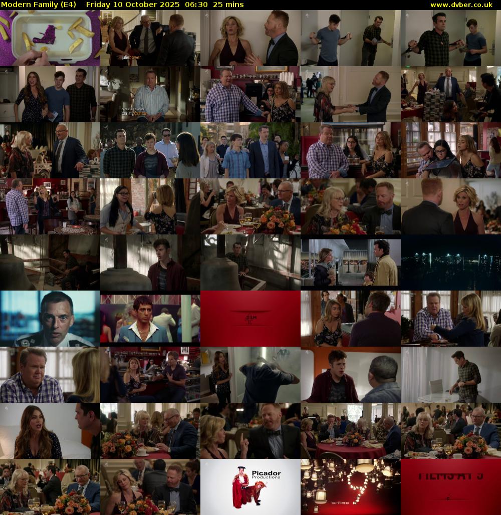 Modern Family (E4) Friday 10 October 2025 06:30 - 06:55