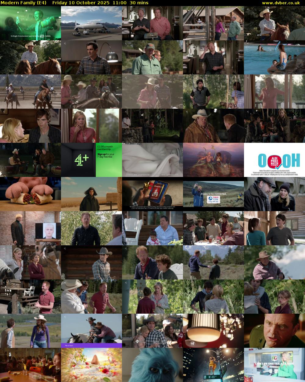 Modern Family (E4) Friday 10 October 2025 11:00 - 11:30
