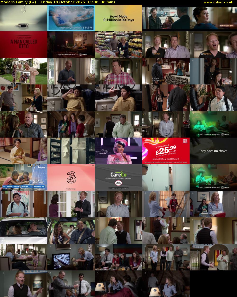 Modern Family (E4) Friday 10 October 2025 11:30 - 12:00