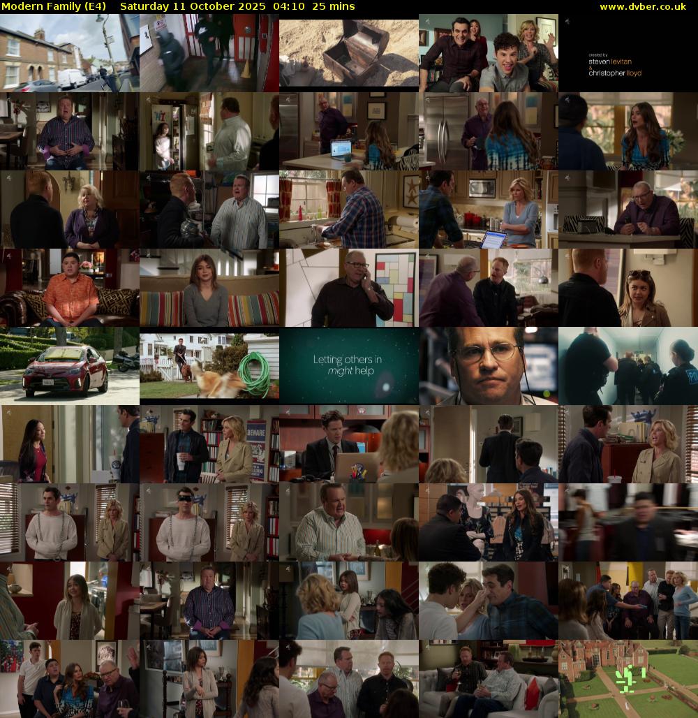 Modern Family (E4) Saturday 11 October 2025 04:10 - 04:35