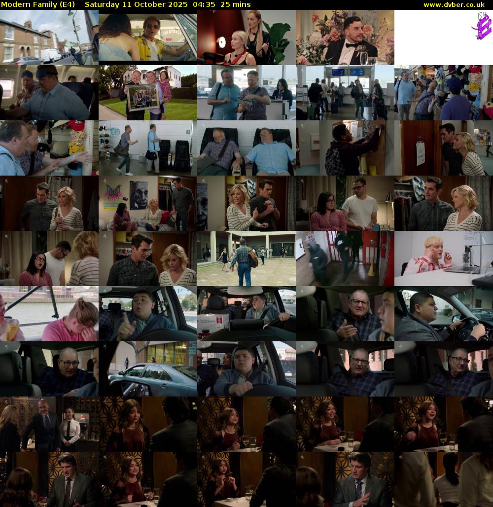 Modern Family (E4) Saturday 11 October 2025 04:35 - 05:00