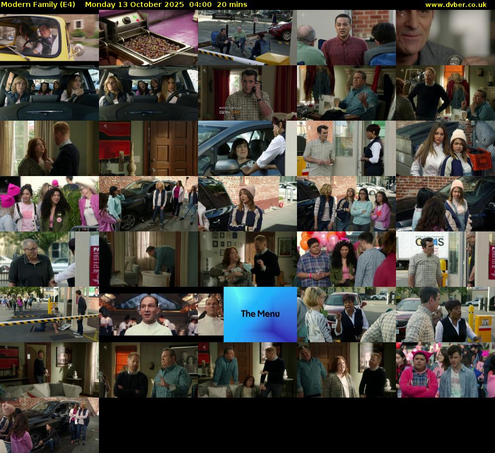 Modern Family (E4) Monday 13 October 2025 04:00 - 04:20