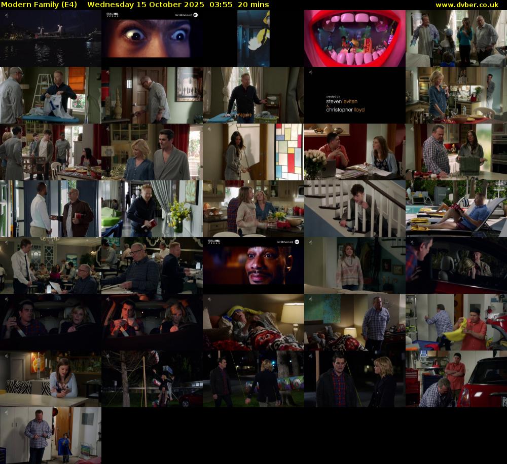 Modern Family (E4) Wednesday 15 October 2025 03:55 - 04:15