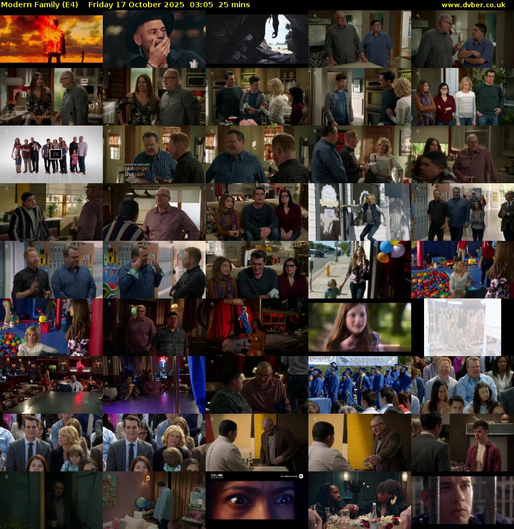 Modern Family (E4) Friday 17 October 2025 03:05 - 03:30