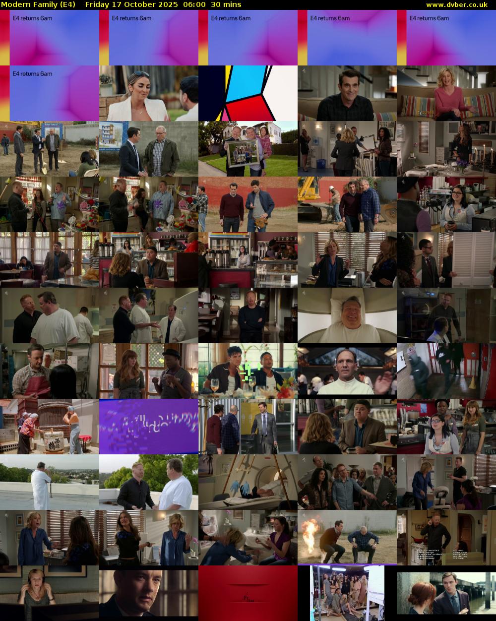 Modern Family (E4) Friday 17 October 2025 06:00 - 06:30