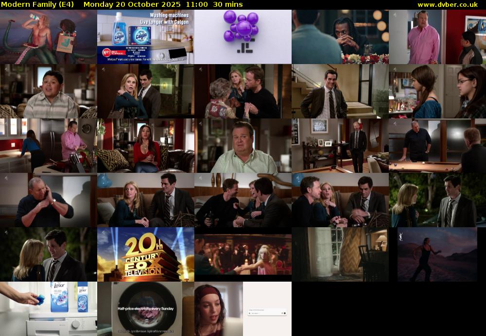Modern Family (E4) Monday 20 October 2025 11:00 - 11:30