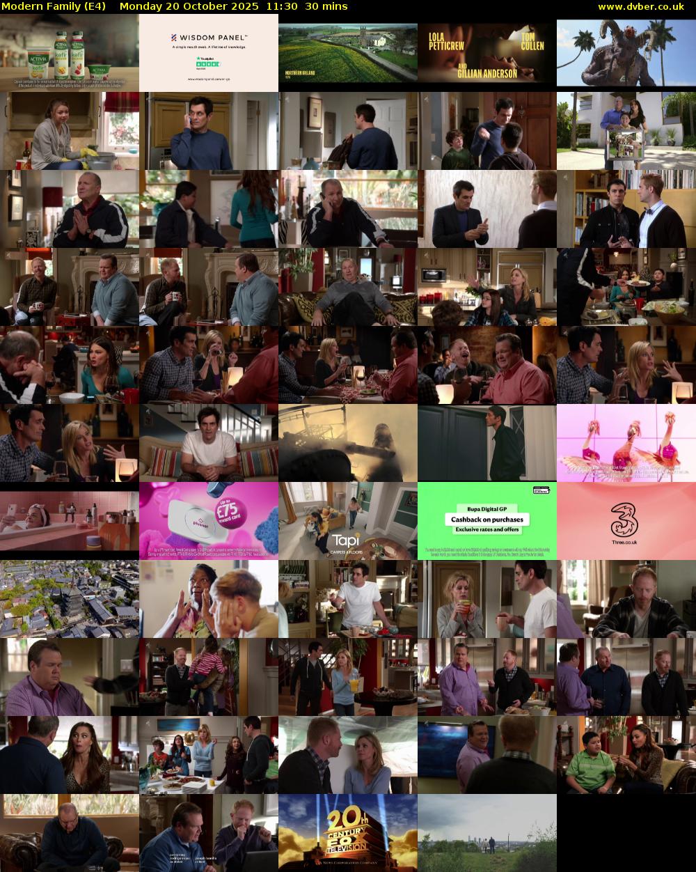 Modern Family (E4) Monday 20 October 2025 11:30 - 12:00