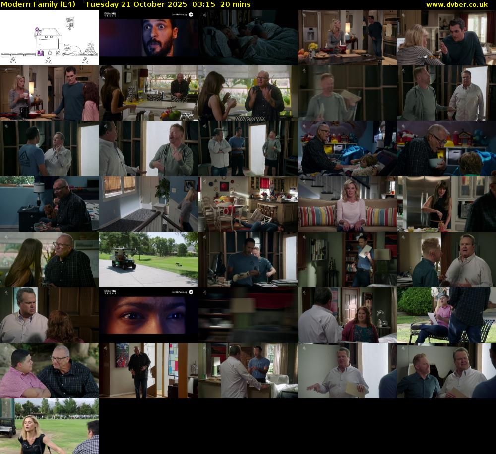 Modern Family (E4) Tuesday 21 October 2025 03:15 - 03:35