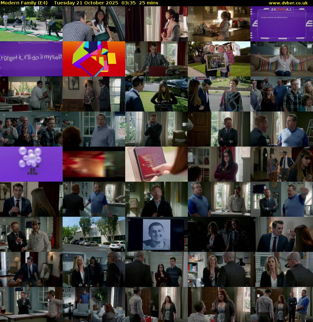Modern Family (E4) Tuesday 21 October 2025 03:35 - 04:00