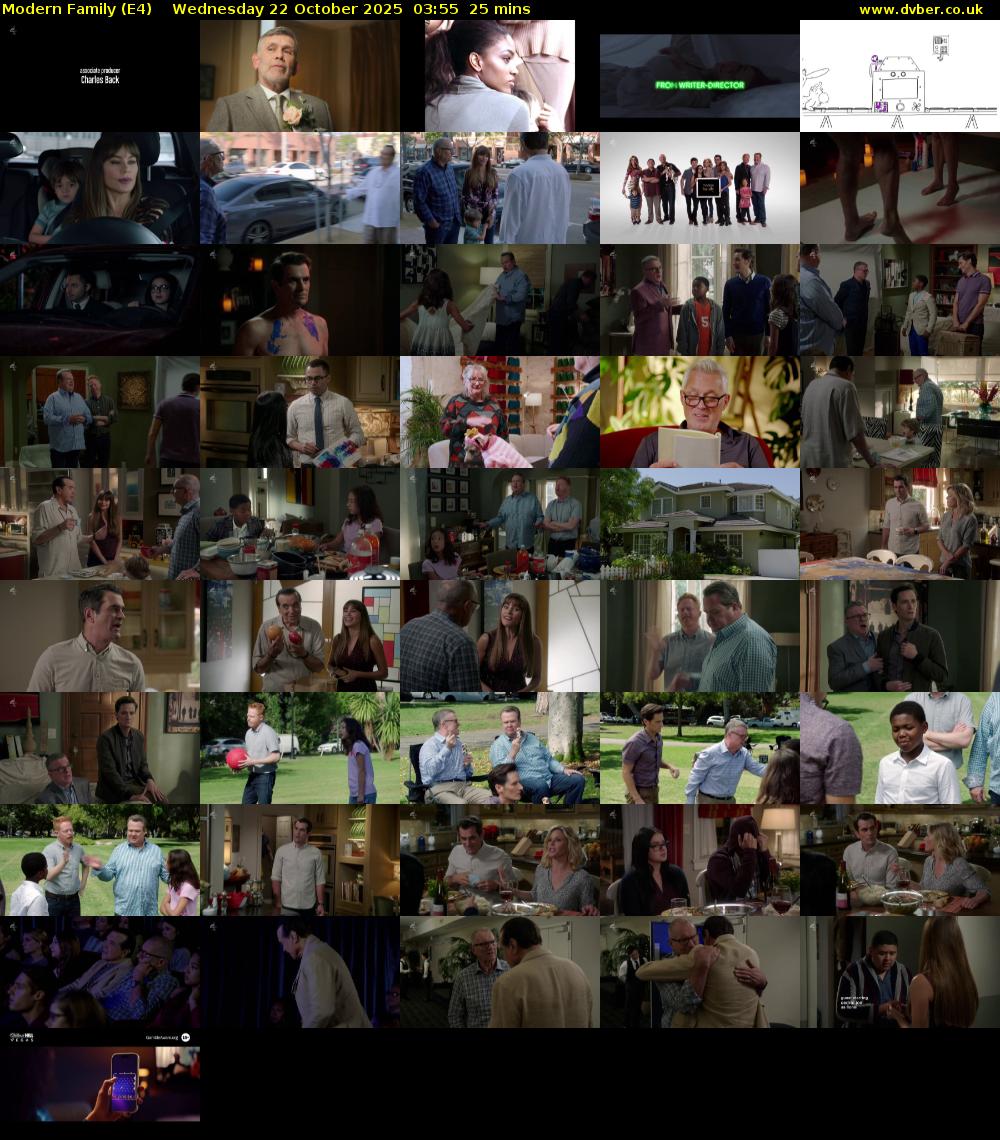 Modern Family (E4) Wednesday 22 October 2025 03:55 - 04:20