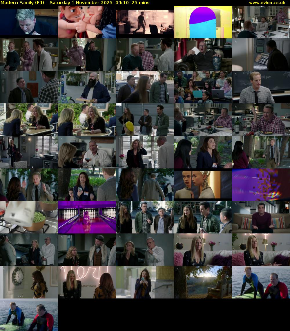 Modern Family (E4) Saturday 1 November 2025 04:10 - 04:35